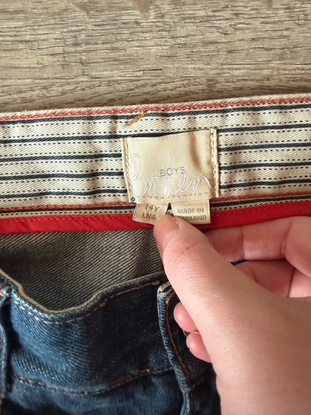 Mini Boden Boys Dark Blue Jeans
